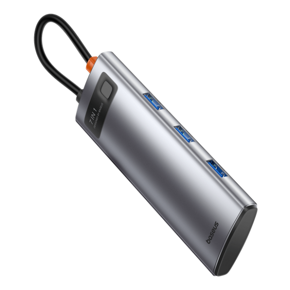 Baseus StarJoy | Adapter HUB 7w1 USB-C 100W HDMI 4K USB3.0 USB-C TF/SD 