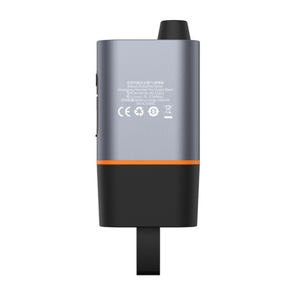 Baseus SharpTool 3w1 | Młotek bezpieczeństwa do szyb nóż do pasów latarka SOS 3w1