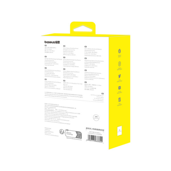 Baseus SharpTool 3w1 | Młotek bezpieczeństwa do szyb nóż do pasów latarka SOS 3w1