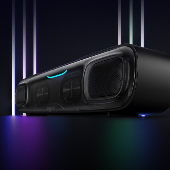 Baseus AeQur DS10 | Głośnik mini soundbar bezprzewodowy Bluetooth 5.3 Mini Jack 3.5mm Audio AUX