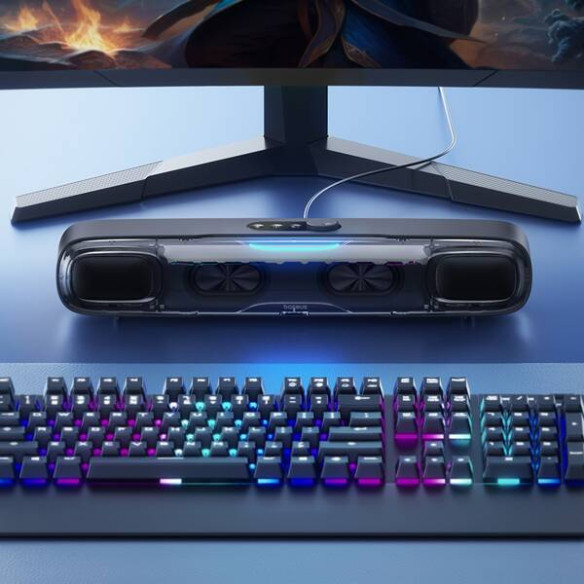 Baseus AeQur DS10 | Głośnik mini soundbar bezprzewodowy Bluetooth 5.3 Mini Jack 3.5mm Audio AUX