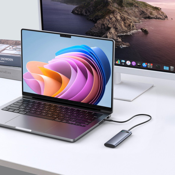 Baseus FlyJoy Series | Obudowa kieszeń dysku SSD M.2 NVMe SATA USB-C Typ-C (Gen2) + kabel