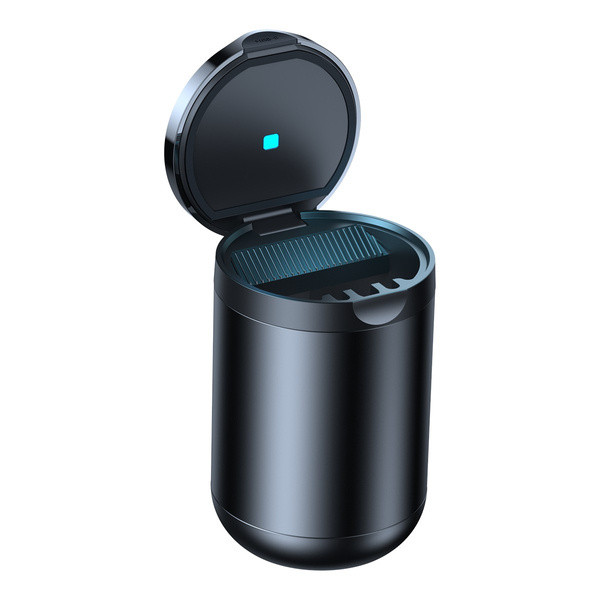 Baseus Premium Car Ashtray II | Popielniczka samochodowa biurowa podświetlana LED, kosz na śmieci do samochodu