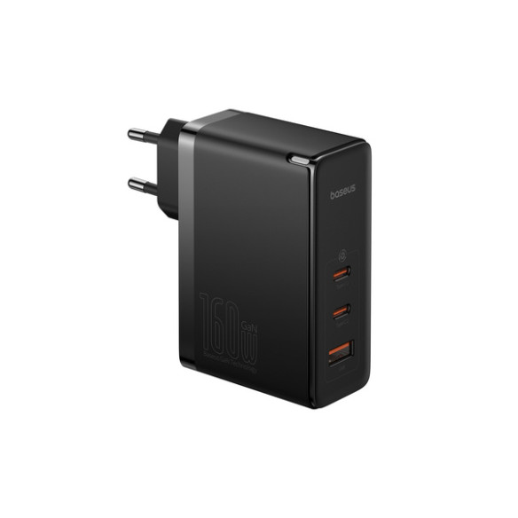 Baseus GaN5 Pro | Ładowarka sieciowa zasilacz 3x USB-C USB-A 160W Power Delivery 3.0 QC 4.0 Huawei SCP FCP AFC PPS + kabel
