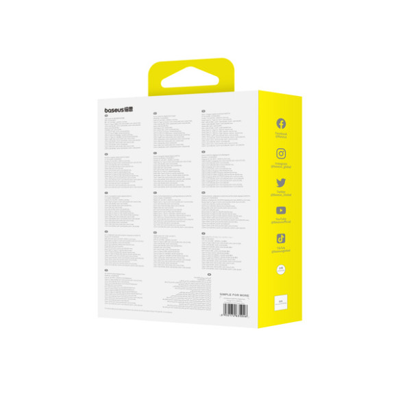 Baseus GaN5 Pro | Ładowarka sieciowa zasilacz 3x USB-C USB-A 160W Power Delivery 3.0 QC 4.0 Huawei SCP FCP AFC PPS + kabel