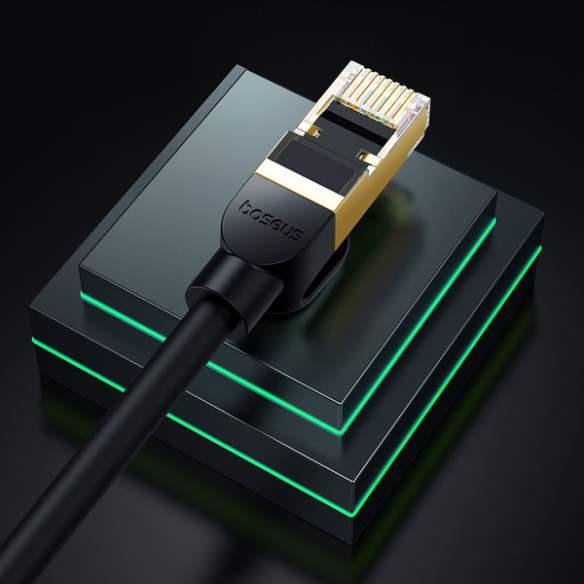 Baseus High Speed CAT8 | Kabel przewód sieciowy internetowy LAN RJ45 Ethernet CAT8 40Gb/s 2000MHz 15m