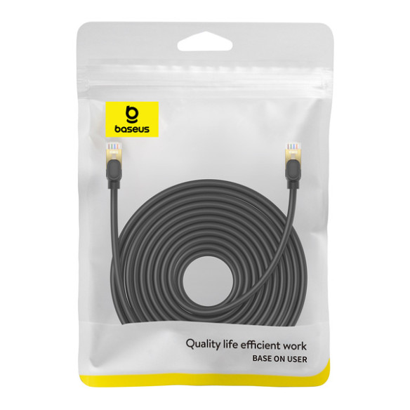 Baseus High Speed CAT8 | Kabel przewód sieciowy internetowy LAN RJ45 Ethernet CAT8 40Gb/s 2000MHz 15m