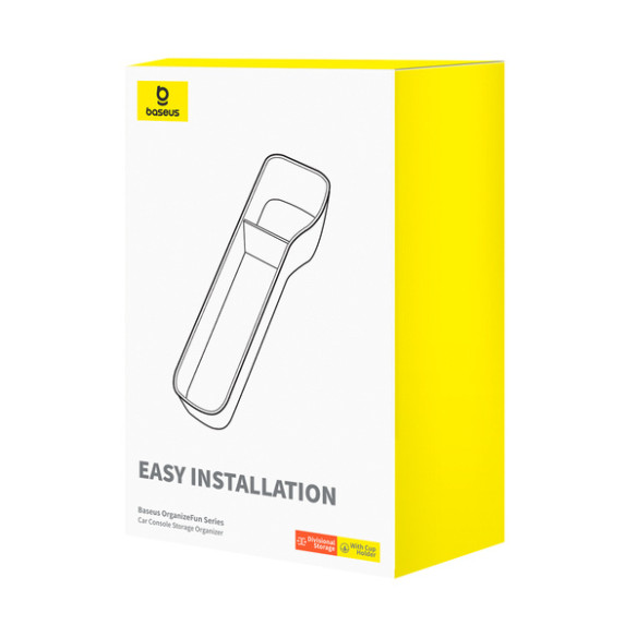 Baseus OrganizeFun Series | Organizer samochodowy schowek uchwyt na kubek akcesoria między fotel