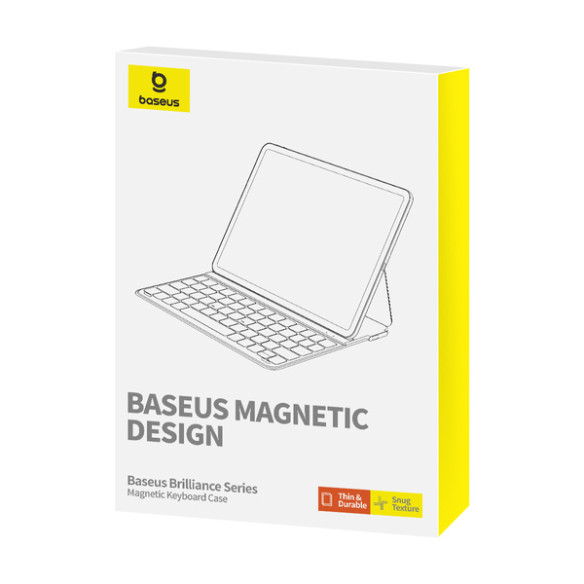 Baseus Brilliance | Etui obudowa case z klawiaturą magnetyczne do Apple iPad Pro 12.9" 2018 / 2020 / 2021 / 2022