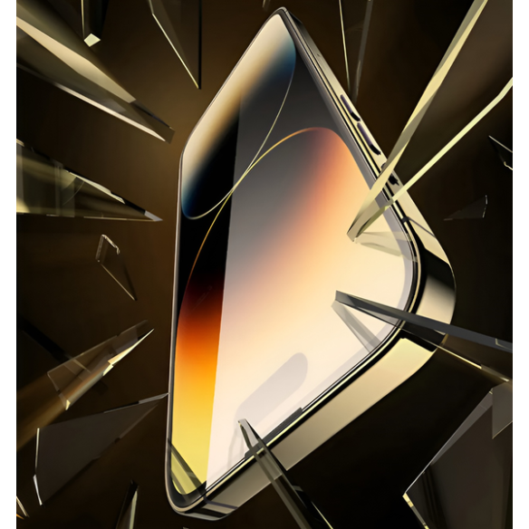 Baseus Sapphire P60057504203-02 | Szkło hartowane ochronne pełne 9H do Apple iPhone 15 Plus + aplikator