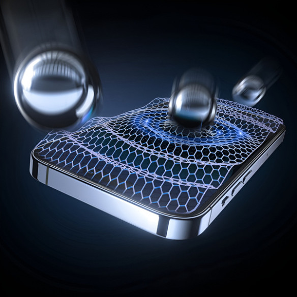 Baseus Sapphire P60057505203-03 | Szkło hartowane prywatyzujące ochronne pełne 9H do Apple iPhone 15 Pro Max + aplikator