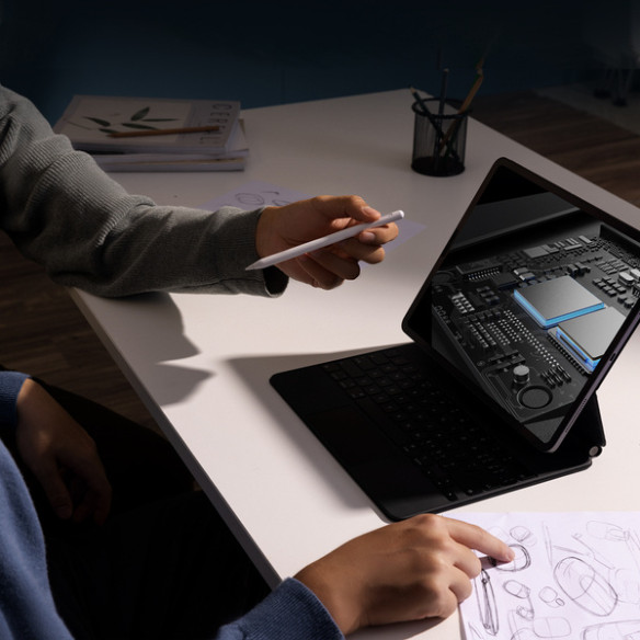 Baseus Smooth Writing 2 | Rysik aktywny Stylus Pen do Apple iPad z przyciskiem wielofunkcyjnym z ładowaniem bezprzewodowym