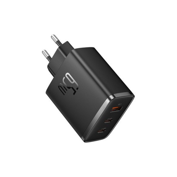 Baseus GaN5 Cube Pro | Ładowarka sieciowa zasilacz 3x USB-C USB-A 65W Power Delivery 3.0 QC 3.0 Huawei SCP FCP AFC PPS