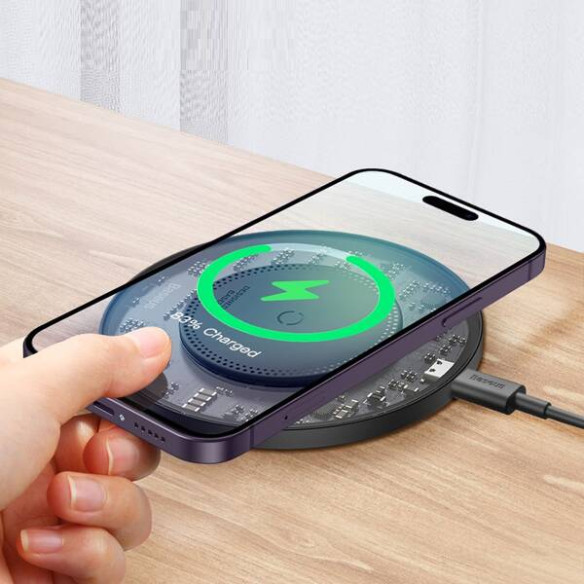 Baseus Simple 2 | Szybka ładowarka indukcyjna bezprzewodowa Qi 15W