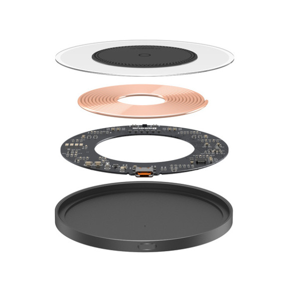 Baseus Simple 2 | Szybka ładowarka indukcyjna bezprzewodowa Qi 15W