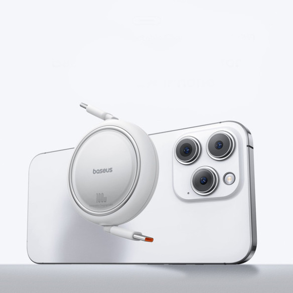 Baseus Free2Draw Mini | Kabel z regulacją długości USB-C Type-C Power Delivery 100W 1m 