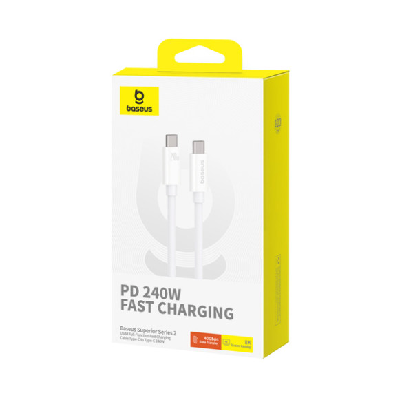 Baseus Superior 2 | Kabel USB-C Type-C USB4 240W PD 3.1 8K60Hz 40Gb/s 1m