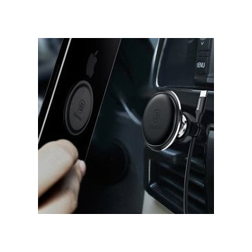 Baseus Air Vent | Uchwyt samochodowy magnetyczny na telefon do kratki z klipsami na kable