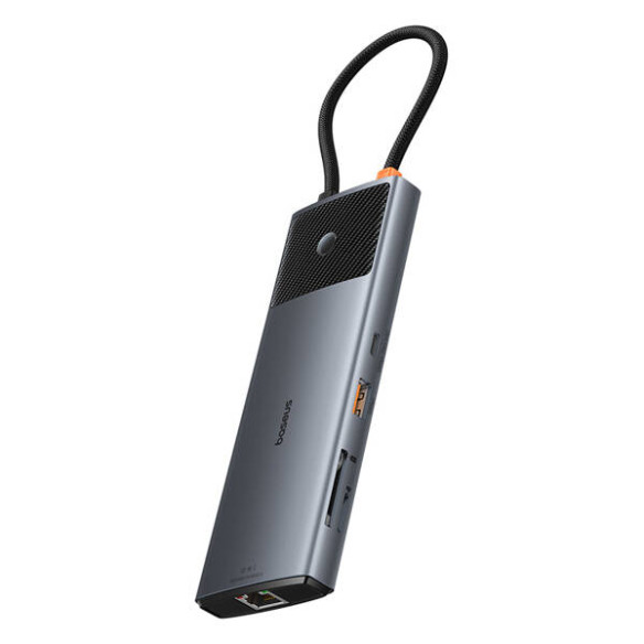 Baseus Metal Gleam II 10w1 | Adapter HUB 10w1 USB-C do 2x HDMI, RJ45, Typ-C Data, USB3.2, 2x USB2.0, SD/TF, Typ-C 100W