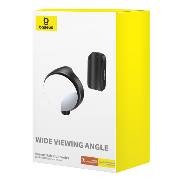 Baseus SafeRide | Dodatkowe lusterko wsteczne martwego pola samoprzylepne dla pasażera + młotek bezpieczeństwa zbijak do szyb