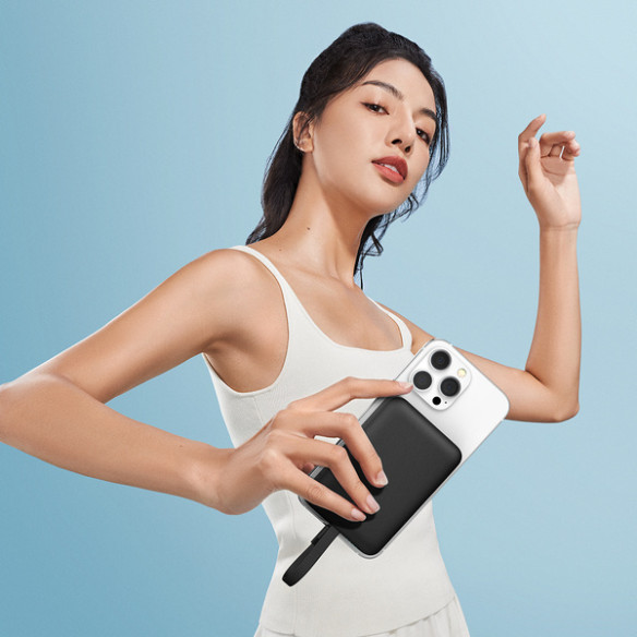 Baseus Magnetic Mini | Power Bank 10000mAh 20W USB-C z ładowaniem bezprzewodowym MagSafe z kablem Lightning (do iPhone)