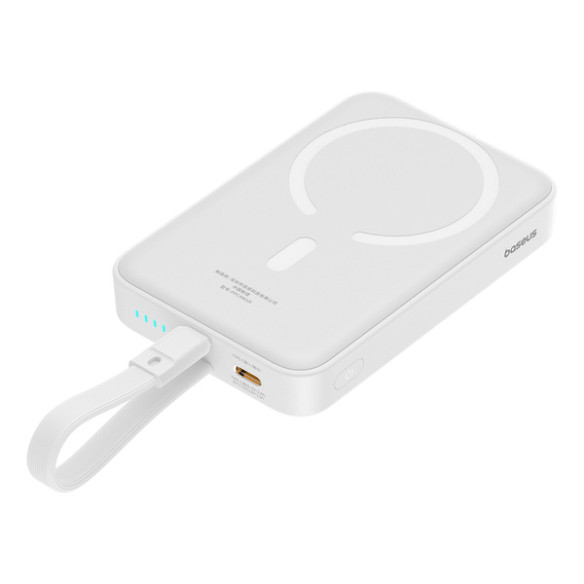 Baseus Magnetic Mini | Power Bank 10000mAh 20W USB-C z ładowaniem bezprzewodowym MagSafe z kablem Lightning (do iPhone)