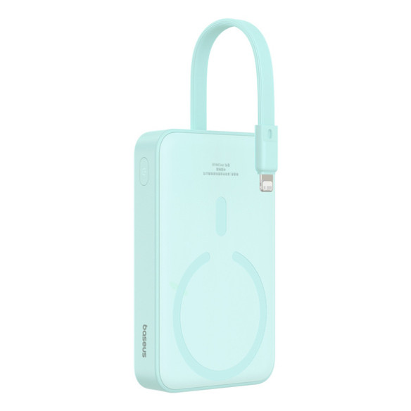Baseus Magnetic Mini | Power Bank 10000mAh 20W USB-C z ładowaniem bezprzewodowym MagSafe z kablem Lightning (do iPhone)