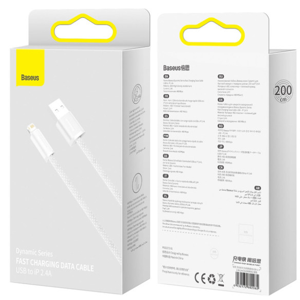 Baseus Dynamic Series | Kabel USB - Lightning do Apple iPhone iPad AirPods 2m 2.4A