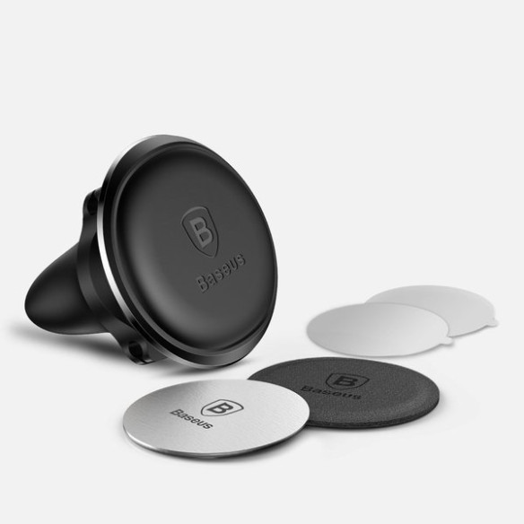Baseus Air Vent | Uchwyt samochodowy magnetyczny na telefon do kratki z klipsami na kable