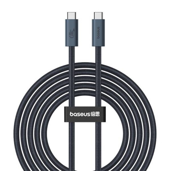 Baseus Flash 2 USB4 | Kabel USB-C do USB-C 240W | Szybkie Ładowanie i Transfer 20Gb/s  4K60Hz | 1.8m | Czarny