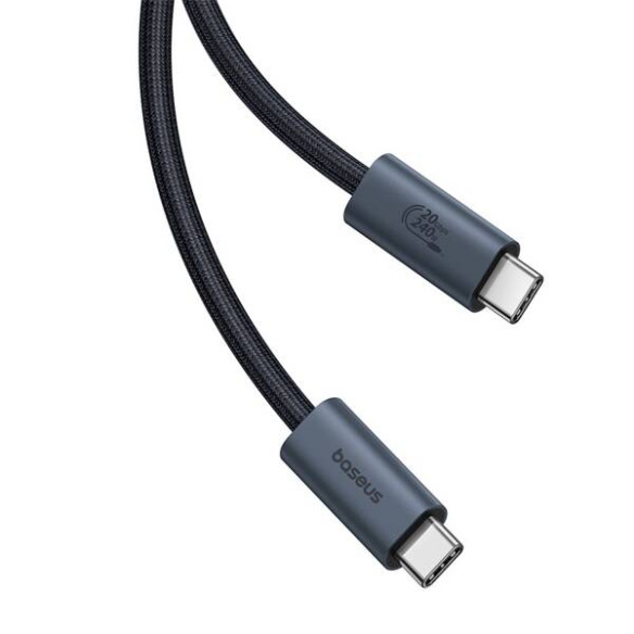 Baseus Flash 2 USB4 | Kabel USB-C do USB-C 240W | Szybkie Ładowanie i Transfer 20Gb/s  4K60Hz | 1.8m | Czarny