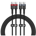 Baseus Cafule Charging Cable | Zestaw kabli USB-C USB Typ-C 100W ,  Szybkie ładowanie, Transmisja danych, 1m