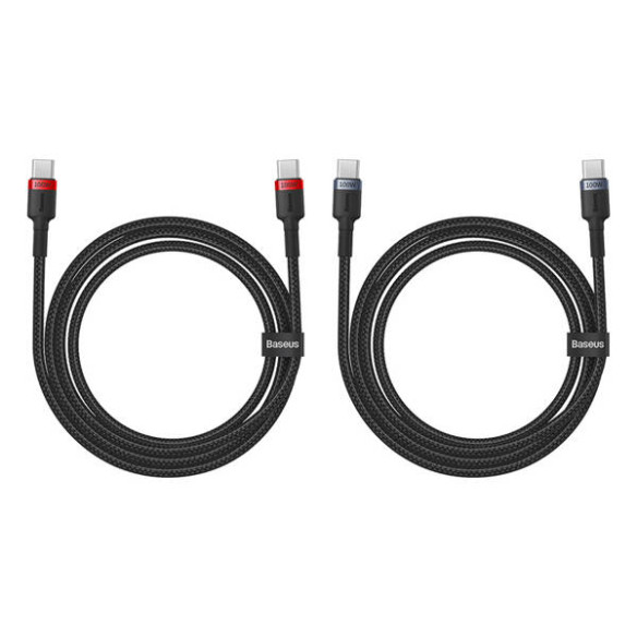 Baseus Cafule Charging Cable | Zestaw kabli USB-C USB Typ-C 100W ,  Szybkie ładowanie, Transmisja danych, 1m