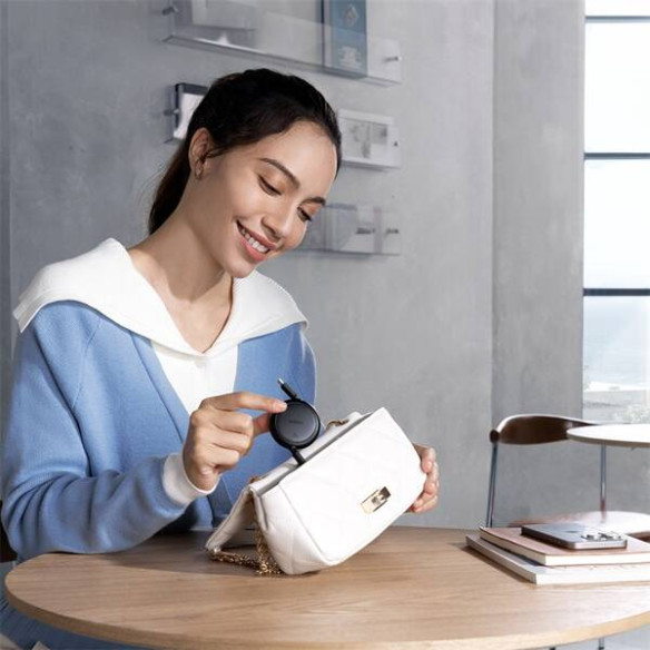 Baseus Free2Pull Mini  | Kabel zwijany, z szybkim ładowaniem, przewód, USB-C Typ-C 60W, czarny, 1m