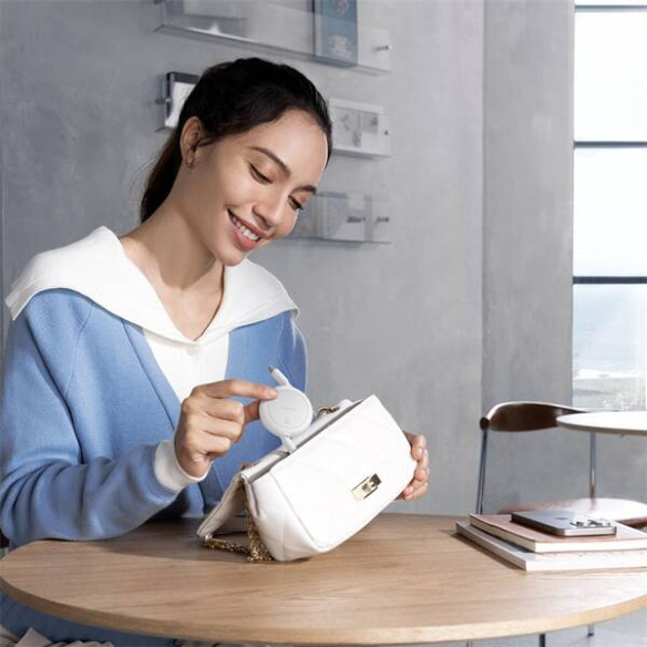 Baseus Free2Pull Mini | Kabel zwijany, z szybkim ładowaniem, przewód, USB-C Typ-C 60W, biały, 1m