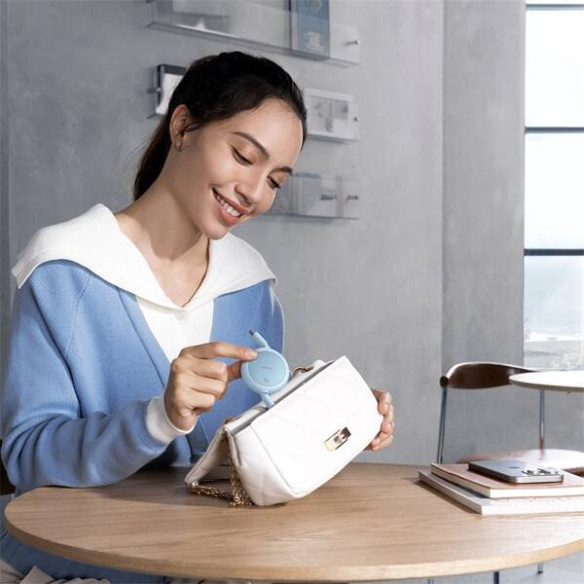 Baseus Free2Pull Mini | Kabel zwijany, z szybkim ładowaniem, przewód, USB-C Typ-C 60W, niebieski, 1m