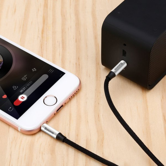 Baseus Yiven M30 | Kabel audio AUX pozłacany mini Jack 3.5mm - mini Jack 3.5mm 1.5M