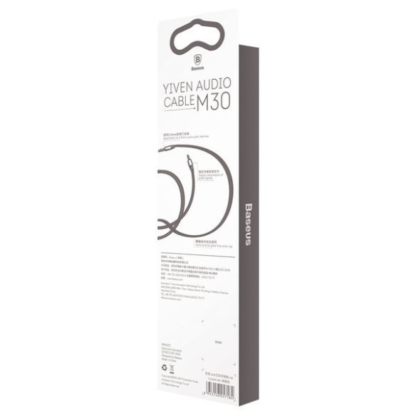 Baseus Yiven M30 | Kabel audio AUX pozłacany mini Jack 3.5mm - mini Jack 3.5mm 1.5M