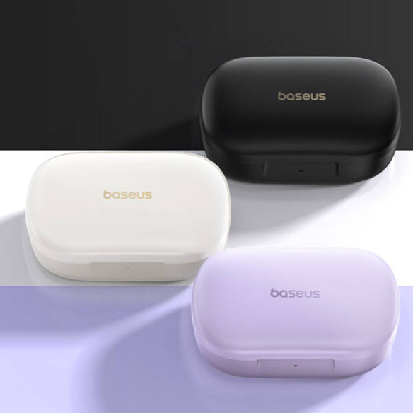 Baseus Bowie | Słuchawki bezprzewodowe Bluetooth 5.3 z etui ładującym