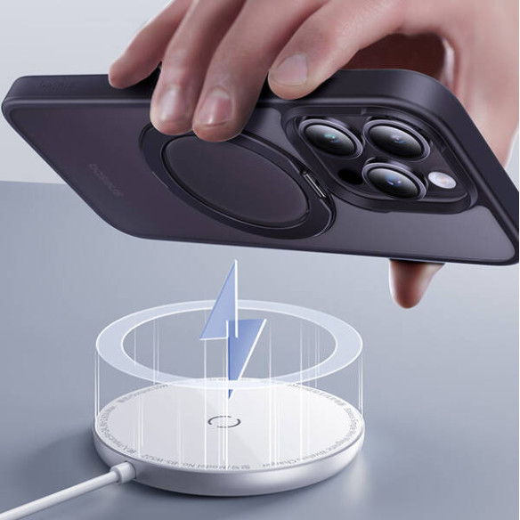 Baseus SkyRing Series 360°  | Etui magnetyczne Case Ring + Szkło hartowane do iPhone 14 Pro