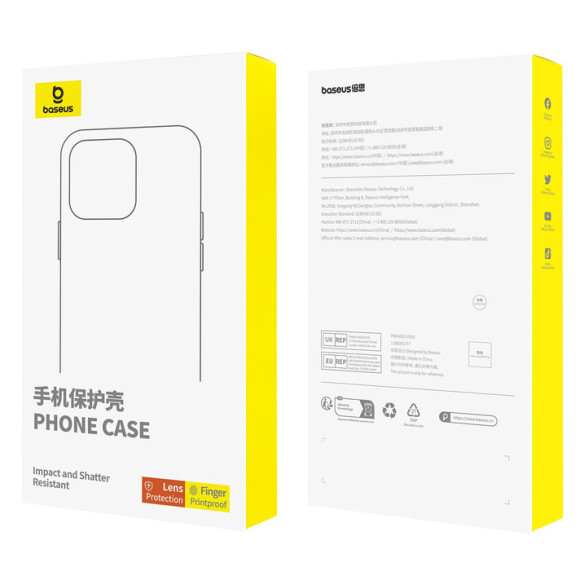 Baseus SkyRing Series 360°  | Etui magnetyczne Case Ring + Szkło hartowane do iPhone 14 Pro