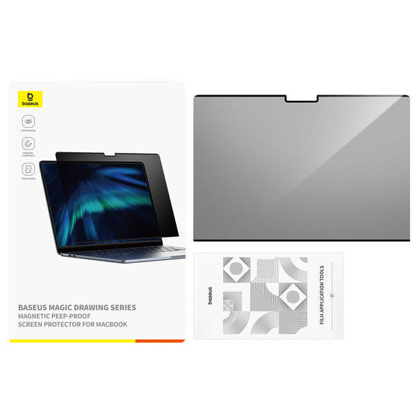 Baseus Magnetic Drawing Series | Magnetyczna folia, ochrona prywatności dla MacBook Air 13.6″ (2022/2024)