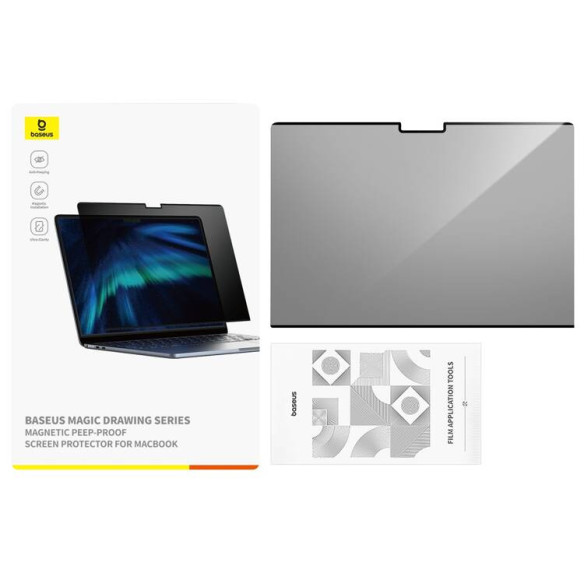 Baseus Magnetic Drawing Series | Magnetyczna folia, ochrona prywatności dla MacBooka Pro 13″ (2022) 