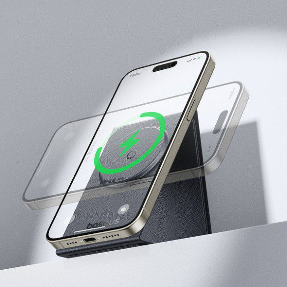 Baseus MagPro Series II | Mata na biurko, podkładka, podpórka pod nadgarstki eko-skóra z ładowarką bezprzewodową