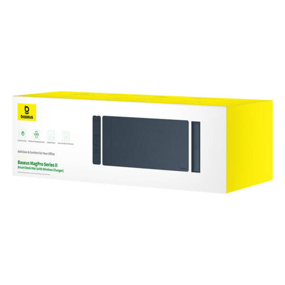 Baseus MagPro Series II | Mata na biurko, podkładka, podpórka pod nadgarstki eko-skóra z ładowarką bezprzewodową