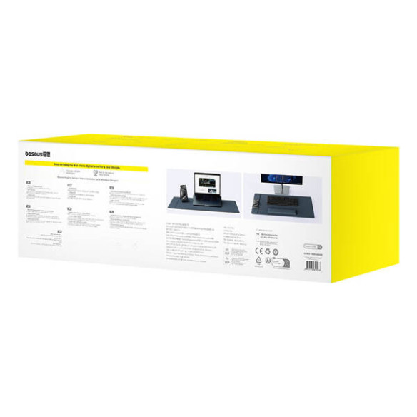 Baseus MagPro Series II | Mata na biurko, podkładka, podpórka pod nadgarstki eko-skóra z ładowarką bezprzewodową