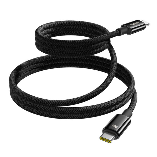Baseus Tungsten Gold | Magnetyczny kabel, przewód USB-C do USB-C, 100W 1m 