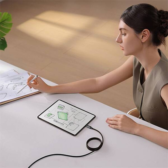 Baseus Tungsten Gold | Magnetyczny kabel, przewód USB-C do USB-C, 100W 1m 