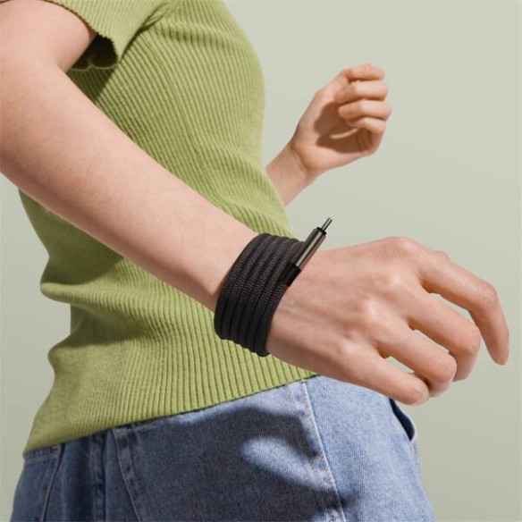 Baseus Tungsten Gold | Magnetyczny kabel, przewód USB-C do USB-C, 100W 1m 