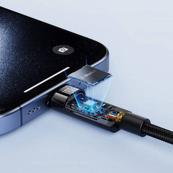 Baseus Tungsten Gold | Szybki kabel USB-C do USB-C 100W USB3.2 